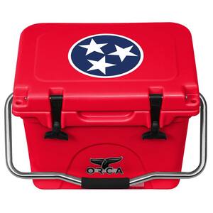 20 qt. Hard Sided Cooler Tennessee Tristar in Red