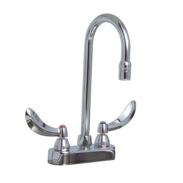 Delta Commercial 4 in. Centerset 2-Handle High Arc Bathroom Faucet in Chrome