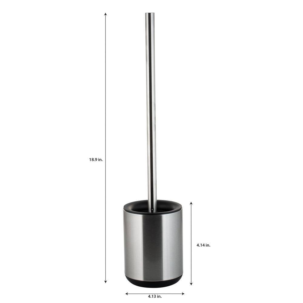 Stainless Steel Toilet Brush and Holder with Long Handle
