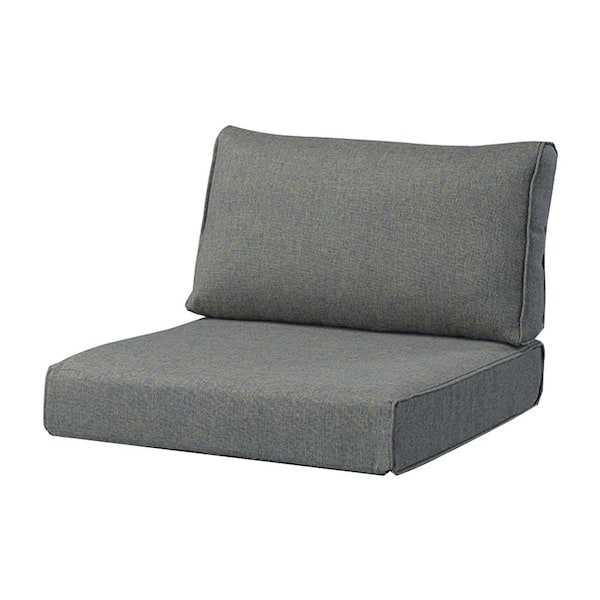 Acme Furniture Rajni Gray Fabric and Black Finish Square Outdoor Lumbar Pillow
