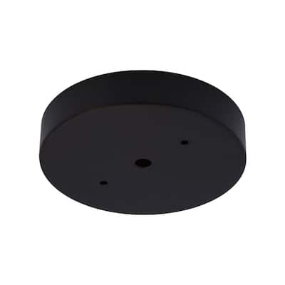 5 in. Matte Black Modern Canopy Kit for Ceiling Light Fixtures