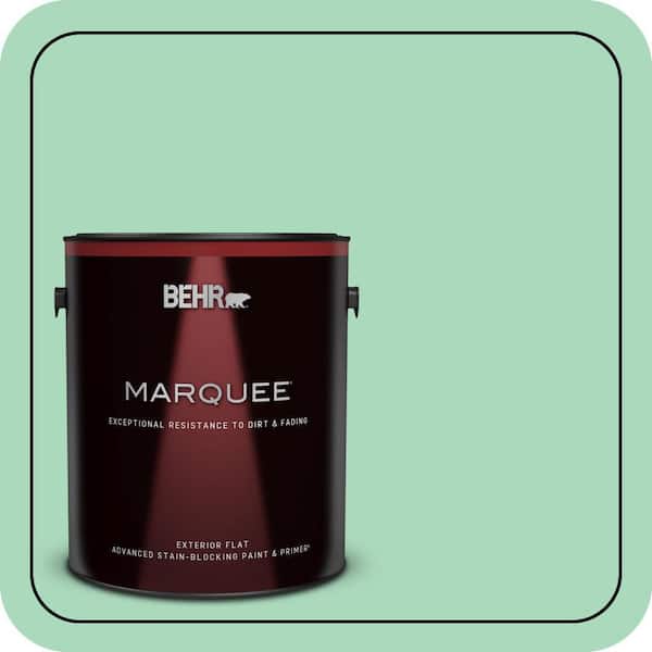 BEHR MARQUEE 1 gal. #P410-3 Shanghai Jade Flat Exterior Paint & Primer