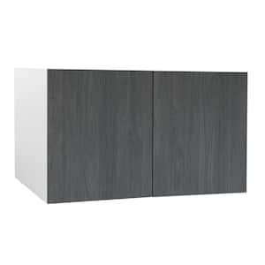 Quick Assemble Modern Style, Carbon Marine 36 x 24 in. Wall Bridge Kitchen Cabinet (36 in. W x 24 in. D x 24 in. H)