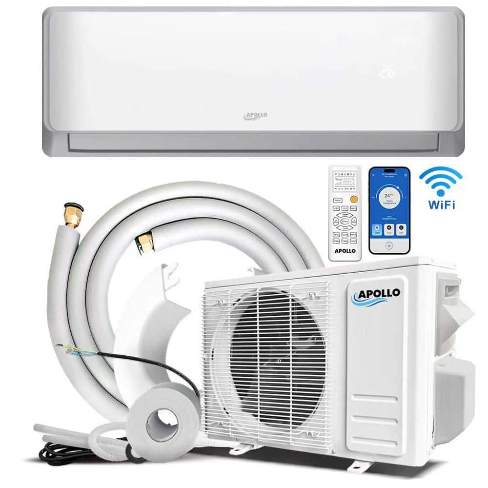 12000 BTU 115-Volt 18.1 SEER2 600 sq. ft. Ductless Inverter Wi-Fi Mini Split Air Conditioner & Heat Pump 12 ft. Lineset price history on PriceWatchPro