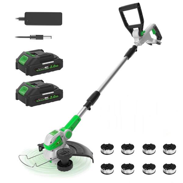 Line Edger MISOPILY 12 in. Edger Cordless String Trimmer with Auto Line Feed, 2-in ...