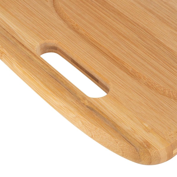 Gourmet Home Bamboo Cutting Board - 15x11 , Brown