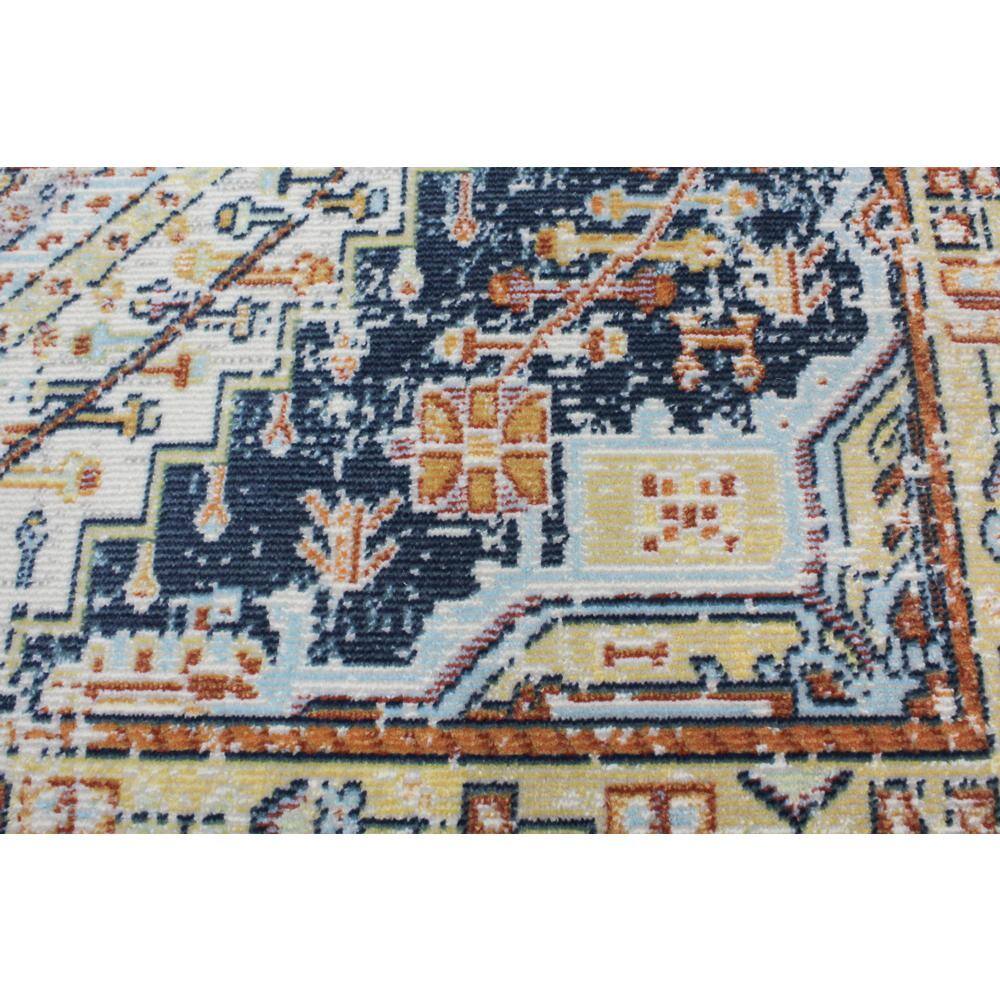 Ivory Sparkle Easy-Care Synthetic 8' x 10' Area Rug