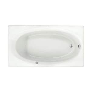 Evolution 66 in. x 36 in. Rectangular Air Bathtub with Reversible Hand Drain in White