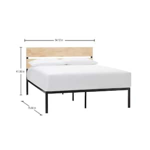 Blackwell Natural Wood and Metal Full Size Platform Bed