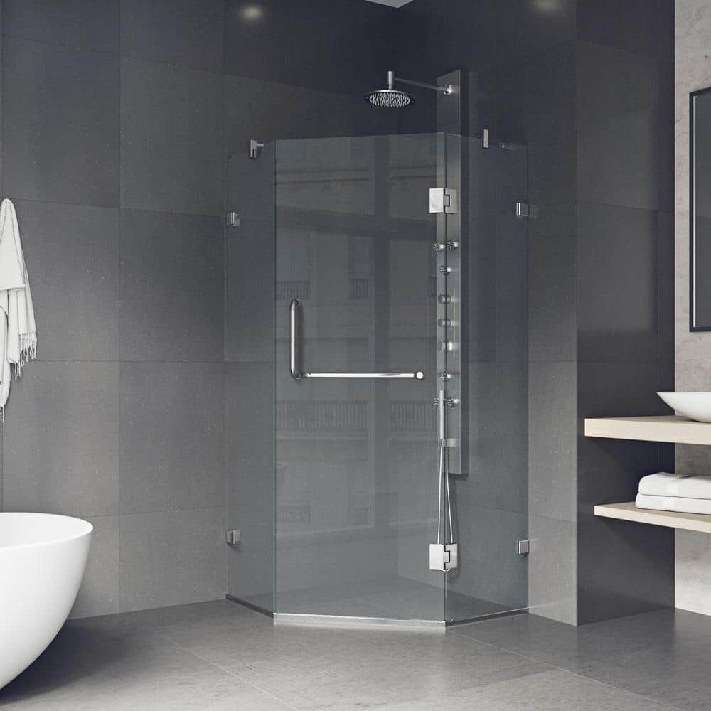 Piedmont Frameless Clear Glass Neo-Angle Shower Enclosure