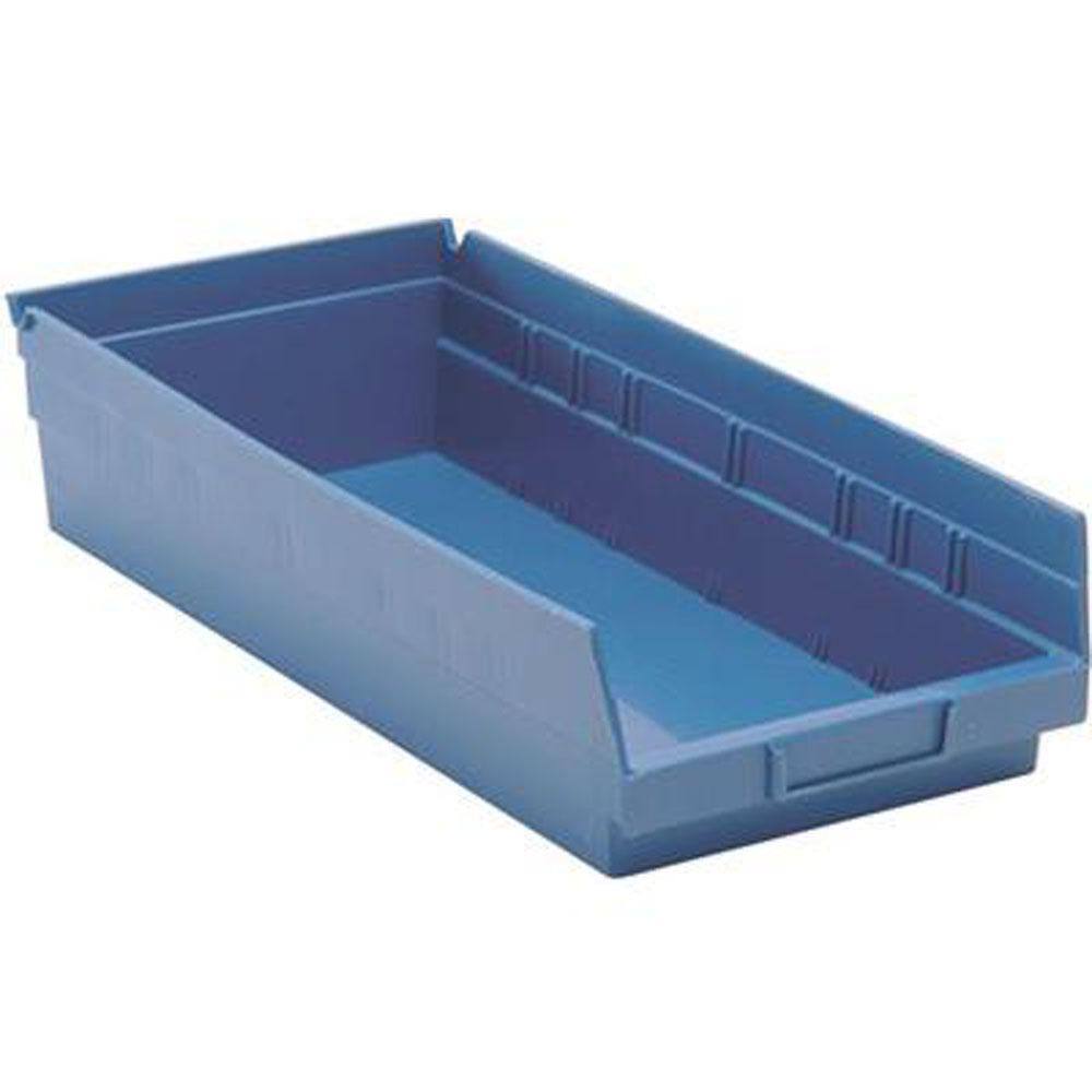 8-3/8 in. Blue Economy Shelf Bin