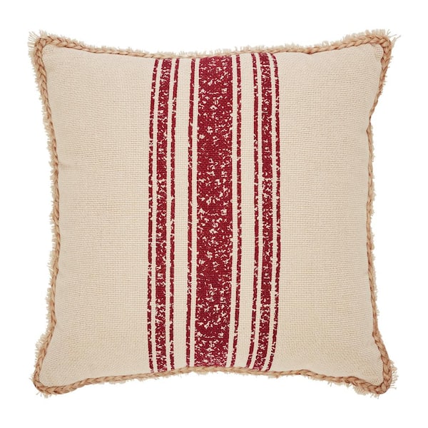 Textile Decor Burlap Lined Linen Throw Pillow Cases