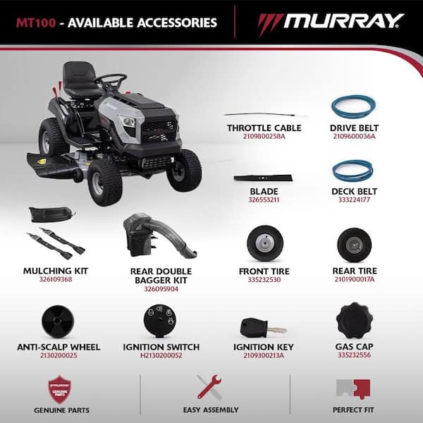 Murray MT100 42 in. 13.5 HP 500cc E1350 Series Briggs and Stratton