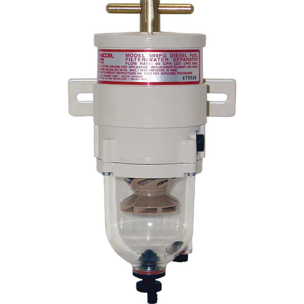 60 GPH Turbine Fuel Filter/Water Separator With Clear Bowl, 2 Micron price history on PriceWatchPro
