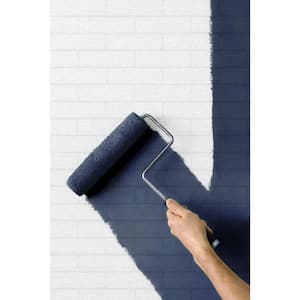 30.75 sq. ft. Off-White Rustico Faux Brick Vinyl Paintable Peel and Stick Wallpaper Roll