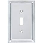 Hampton Bay Ansley 1 Gang Toggle Metal Wall Plate - Brushed Nickel ...