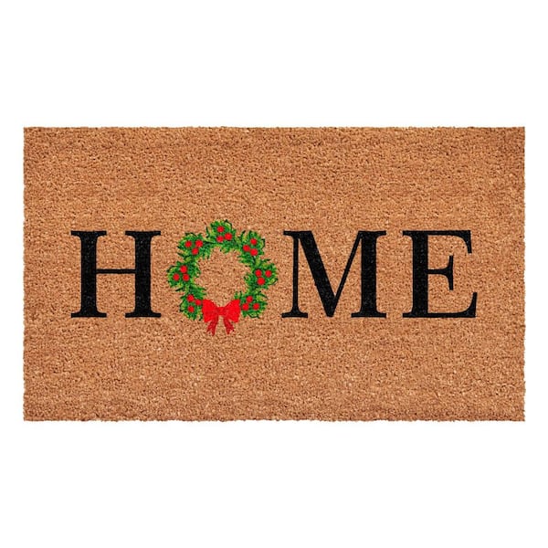 Multi-Colored 36 in. x 24 in. Coir Outdoor Door Mat