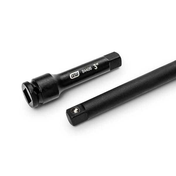 3/4" Drive Impact Extension Bar Set - 3-Piece Cr-Mo Steel In 4", 6", And 10" Sizes