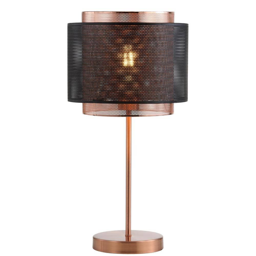 Tribeca Copper and Black Metal LED Table Lamp