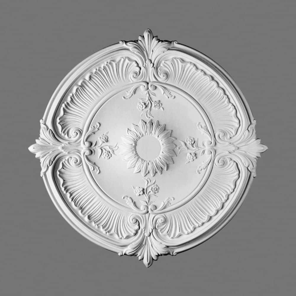 27.5" White Primed Polyurethane Ceiling Medallion