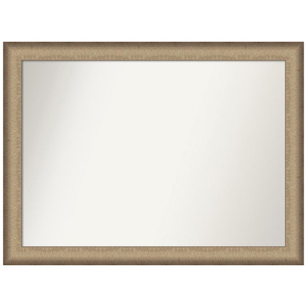 Amanti Art Elegant Brushed Bronze 42.75 in. W x 31.75 in. H Rectangle Non-Beveled Framed Wall Mirror in Bronze