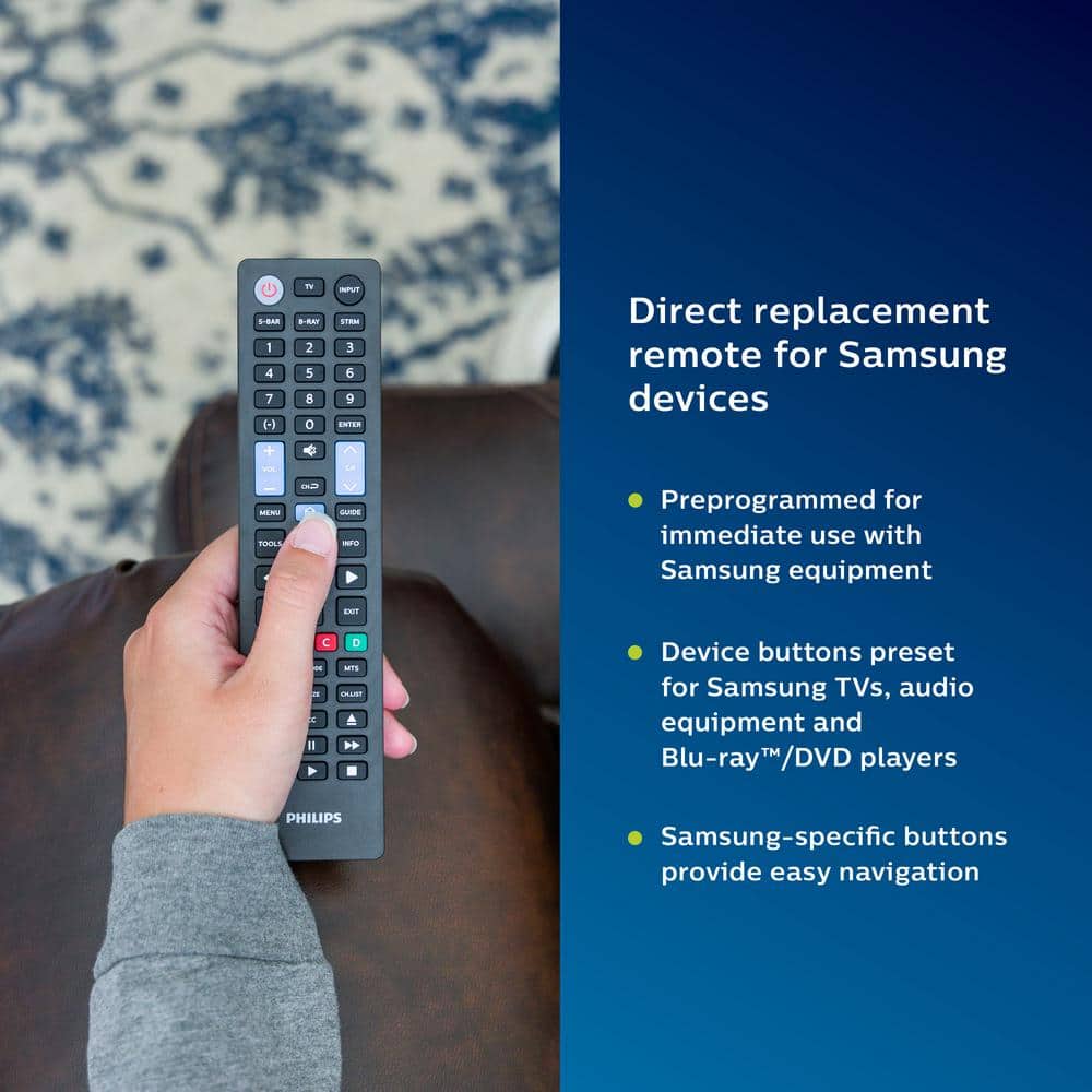Philips Black Universal 4-Device TV Remote Control