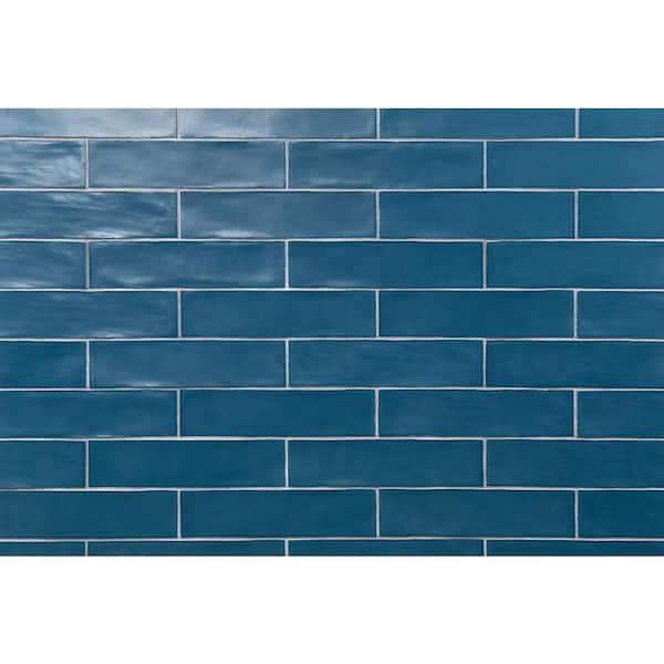 Strait Marina 3 in. x 12 in. 8 mm Matte Ceramic Subway Wall Tile (22-piece 5.38 sq. ft. / Box)