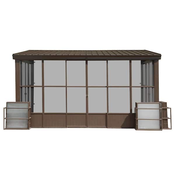 10 ft. x 14 ft. Wall Mounted Sunroom