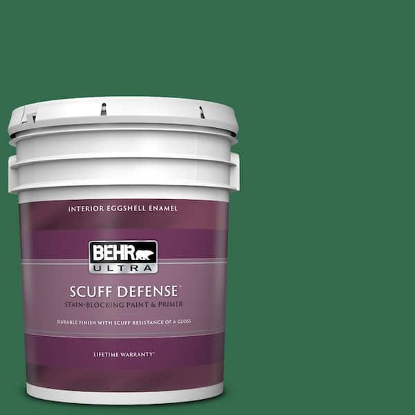 BEHR ULTRA 5 gal. #S-H-460 Chopped Chive Extra Durable Eggshell Enamel Interior Paint & Primer