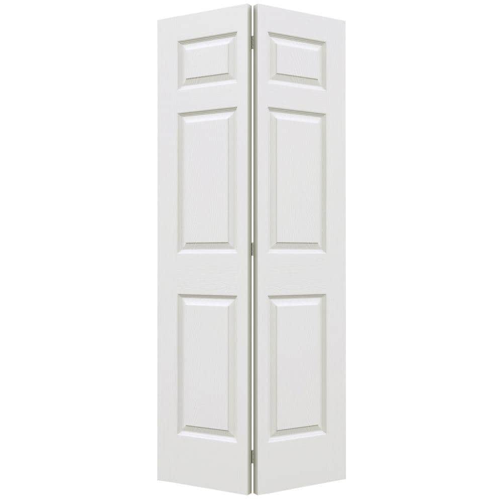 JELD-WEN 36 in. x 78 in. 6 Panel Colonist Primed Textured Molded