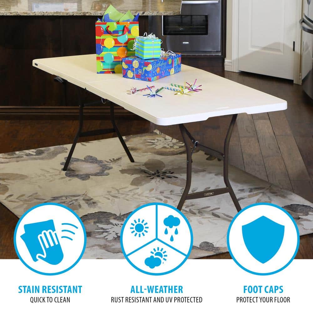 Lifetime 6 ft. Fold-in-Half Table