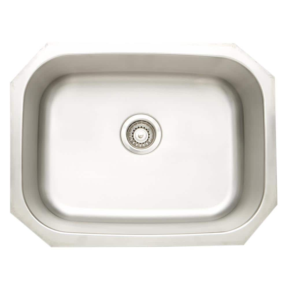 24 75 In X 18 75 In X 9 In Stainless Steel Undermount Laundry Sink   Chrome Utility Sinks 16gs 27610 64 1000 