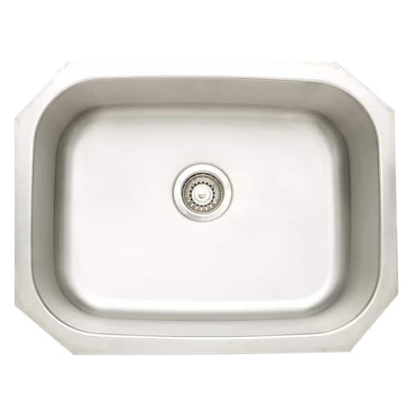Unbranded 24.75 in. x 18.75 in. x 9 in. Stainless Steel Undermount Laundry Sink