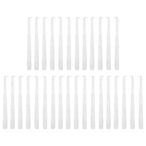 White Unscented Soy Wax Taper Candles - (Set of 30)