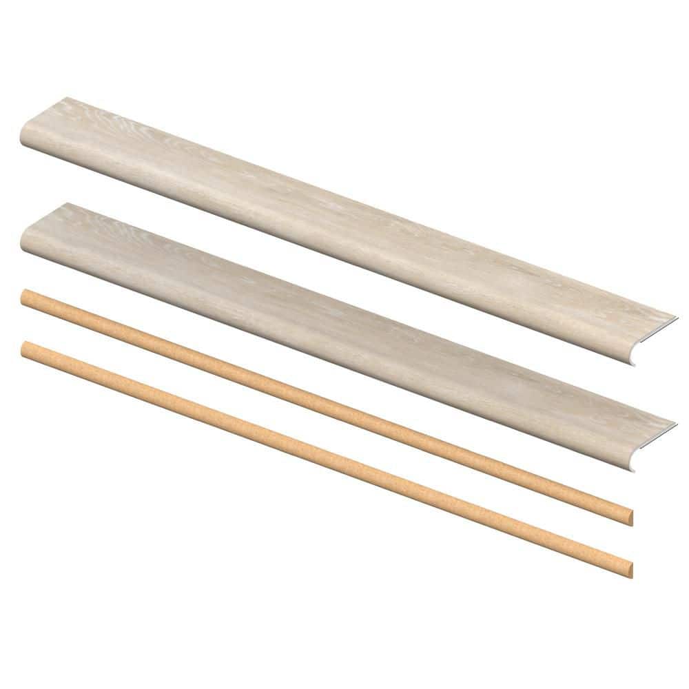 Monaco Oak 6.5 mm x 46 in. x 5 in. Exact Match Round Nose Open Stair Return/Landing Kit (2-Pack) price history on PriceWatchPro