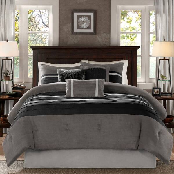 California King Comforter Set, California King Gray Bedding