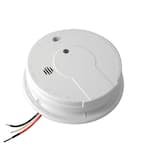 Code One Hardwired Smoke Detector with Ionization Sensor and 9-Volt Battery Backup