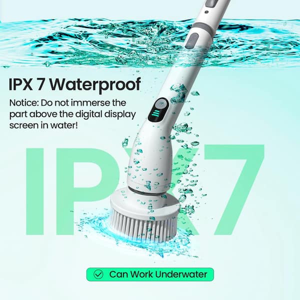 HOTO Cordless Spin Scrubber: 2.5 N·M Torque, Six Brush Heads Ipx7 Rated.product.4000284456