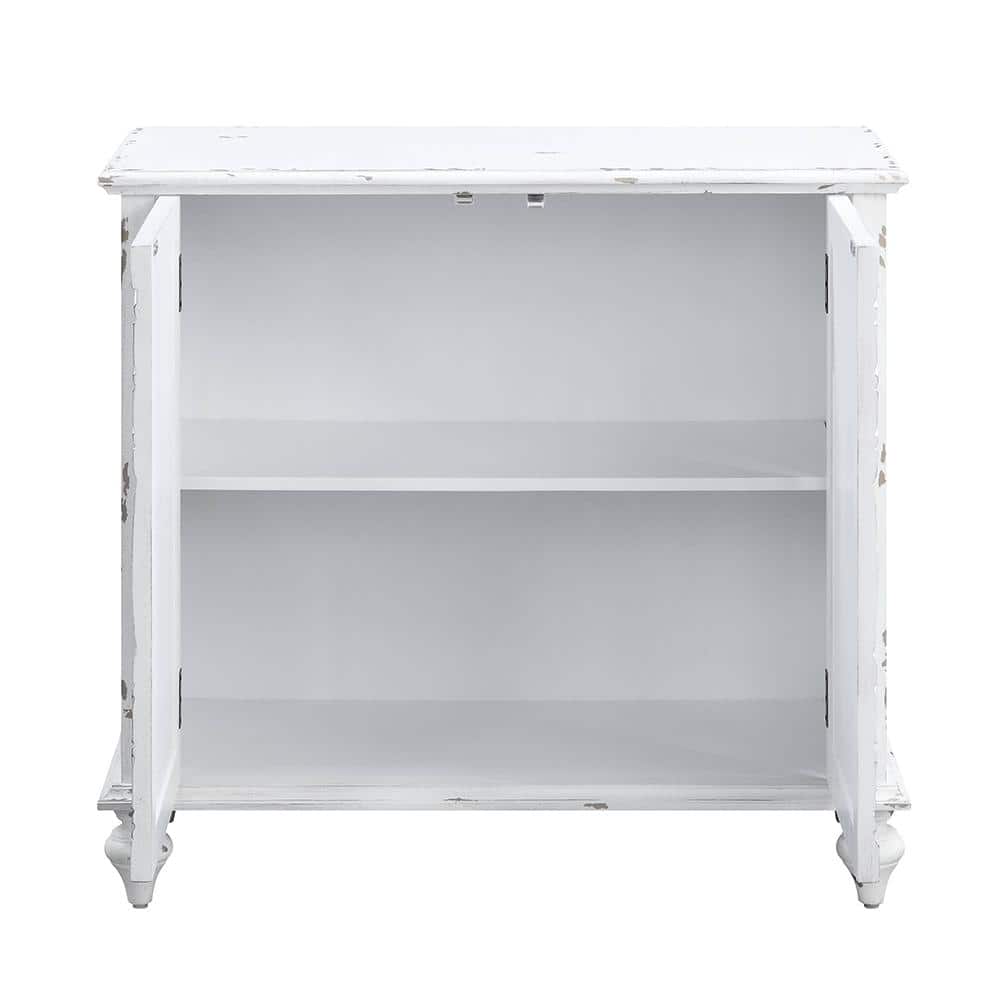 Antique White Daray Console Table with Bun Turned Legs