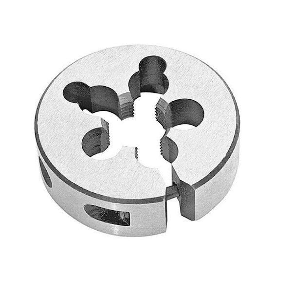 Drill America 1/2 in.-28 x 2 in. Outside Diameter High Speed Steel Round Threading Die, Adjustable