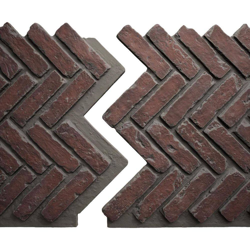 "EverStone Herringbone Faux Brick Panel, 46 1/2""W x 25 1/4""H x 1""D, Stratus Color" price history on PriceWatchPro