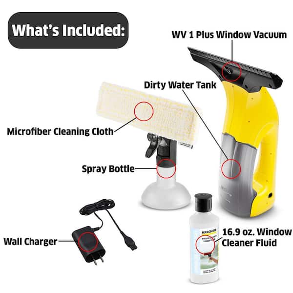 How do I empty the dirty water tank on my WV 1 Window Vac?