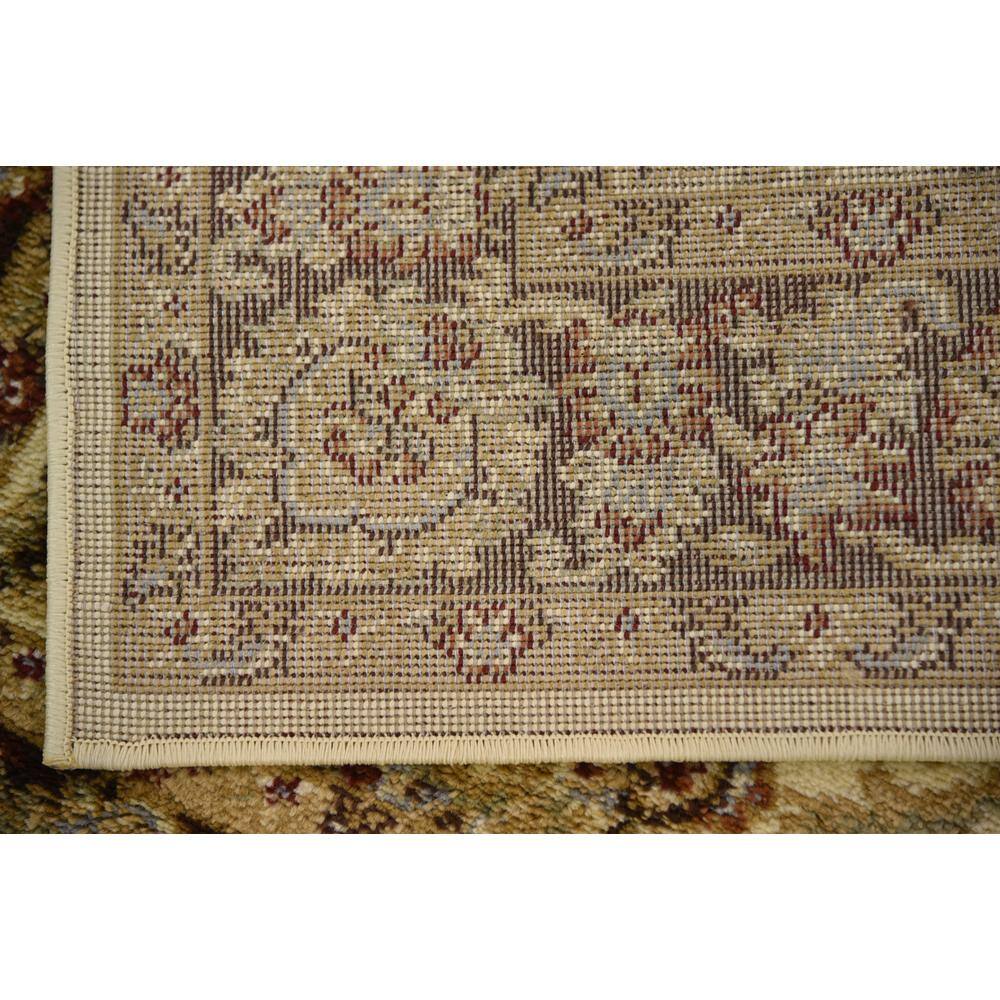 Handmade Ivory Cream 4' Square Synthetic Easy-Care Rug