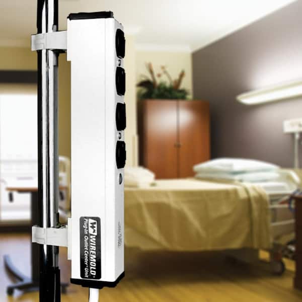 Wiremold 4-Outlet 15 Amp Medical Grade Surge Power Strip with 6 ft. Cord