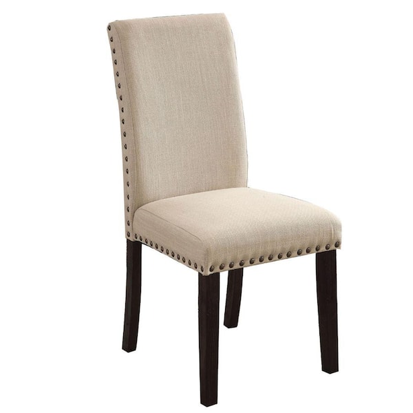 Benjara Dodson I Black and Ivory Wooden Transitional Side Chair (Set of ...
