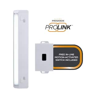 18 in. Plug-In White Integrated LED Under Cabinet Light, Bundled with ProLink In-Line Module (Motion Sensing)