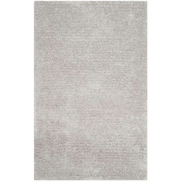 SAFAVIEH Ultimate Shag Silver 8 ft. x 10 ft. Solid Area Rug