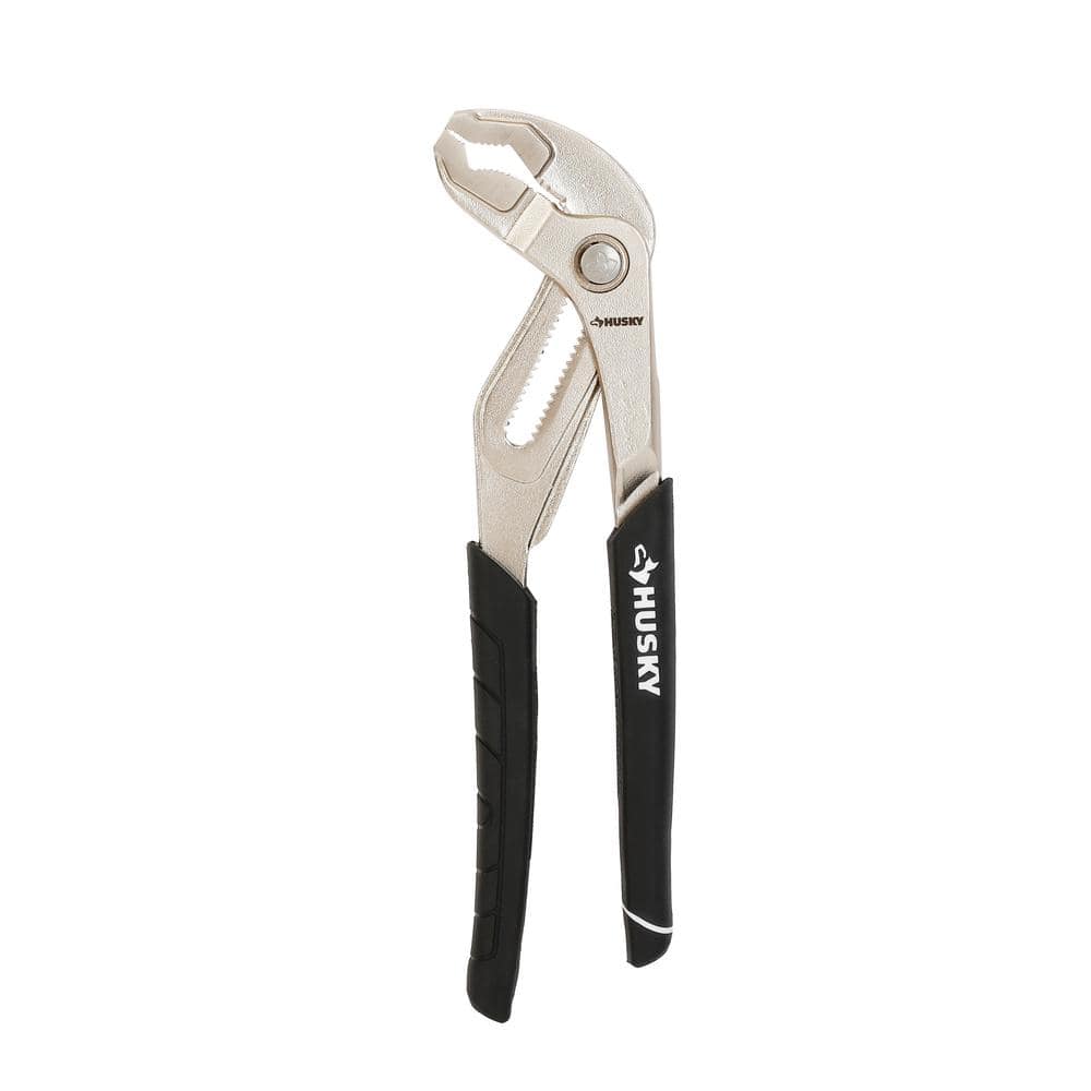 10 in. Groove Pliers with Quick Adjusting Joint and Curved Jaw