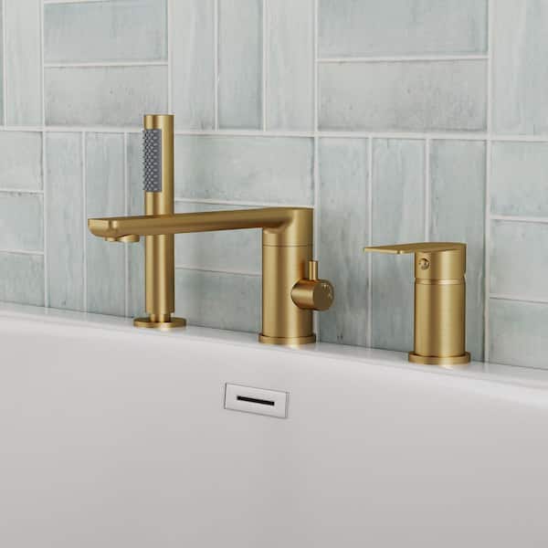 EVERSTEIN Single-Handle Deck-Mount Roman Tub Faucet G1/2in. 2