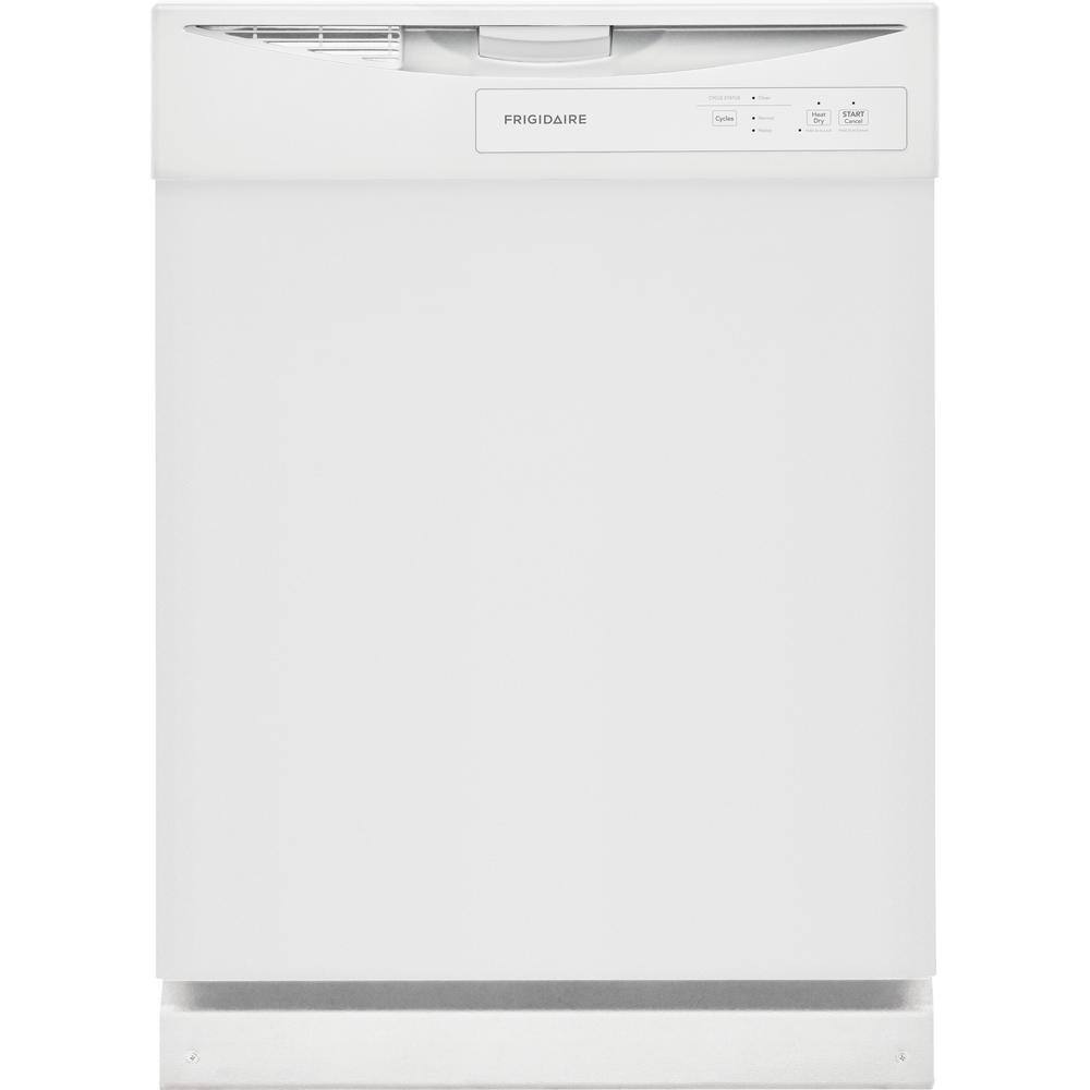 Frigidaire 24" White Built-In Front Control Dishwasher